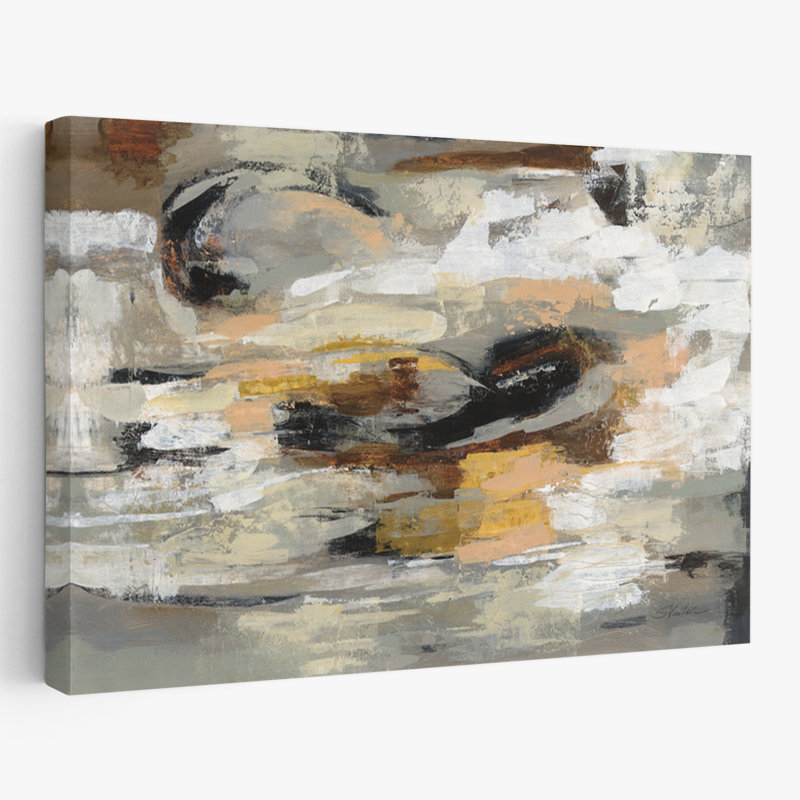 Abstrait neutre contemporain et traditionnel, H 24 po x l 16 po