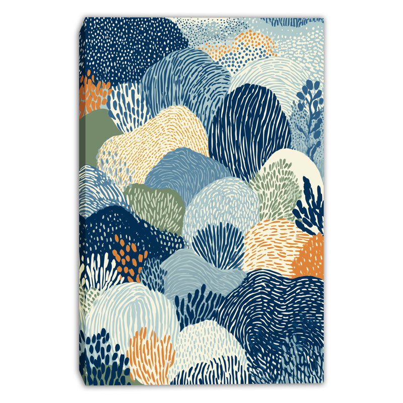 Art mural Indigo, H 40 po x l 30 po x P 1,5 po