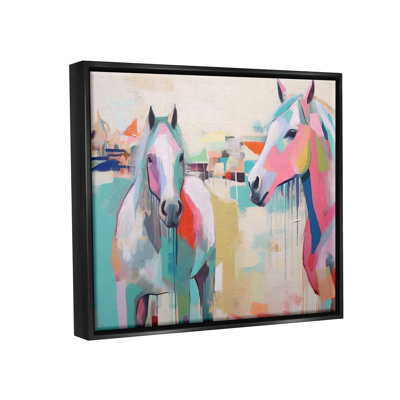 " Abstract Pastel Horses "