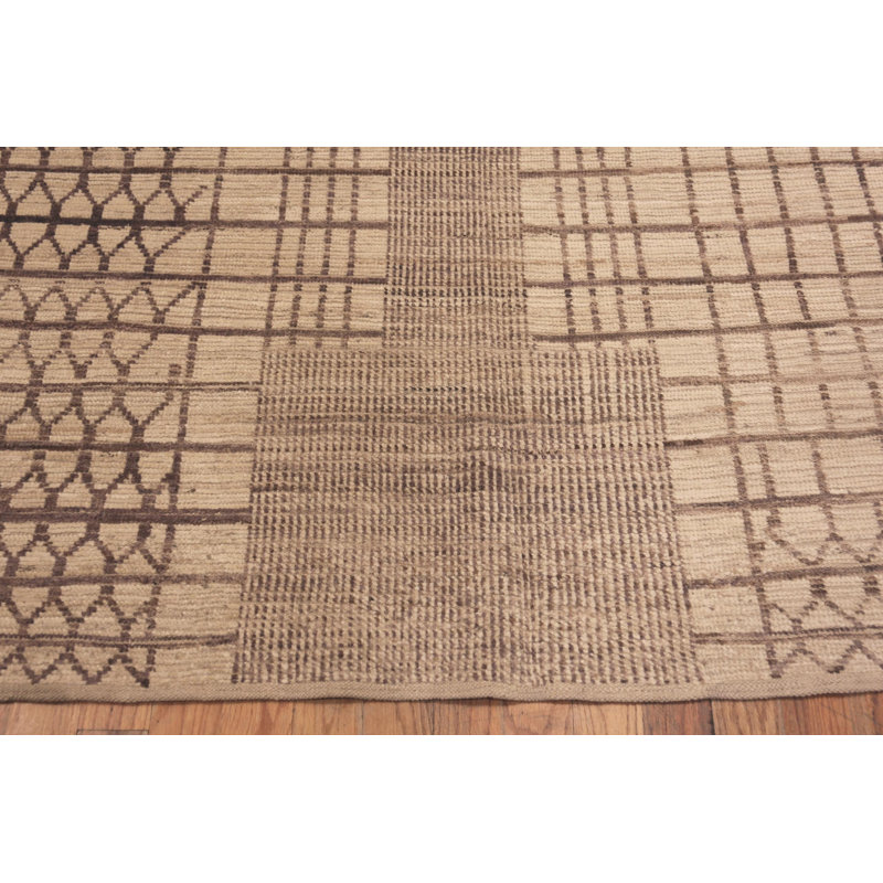 Nazmiyal Collection Large Modern Geometric Central Asian Rug