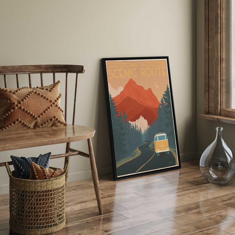 Impression itinérante sur toile, Cadre flottant noir satiné, H 30,75 po x l 20,75 po