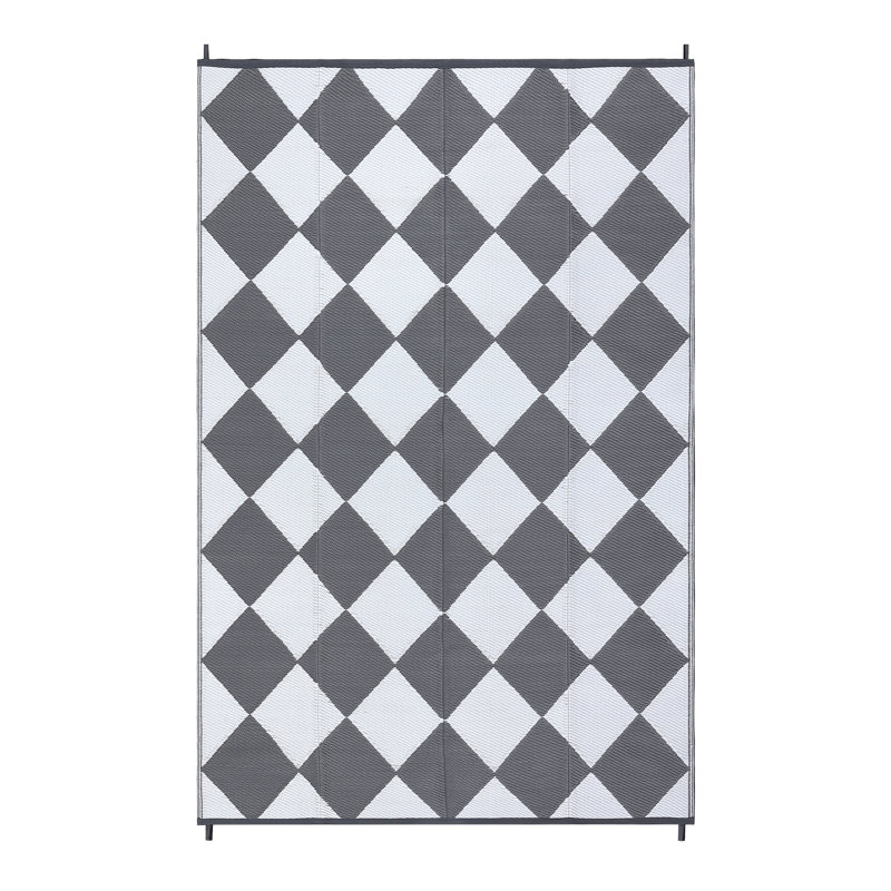 Outdoor Waterproof Area Rugs, Modern Geometric Carpet for Patio, RV, Camping, Deck, Rectangle 5' x 8'