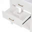 Meuble-lavabo avec lavabo supérieur, meuble-lavabo moderne avec 2 tiroirs, meuble-lavabo simple-112897581