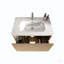 Meuble-lavabo mural rayé 30 po avec lavabo en céramique-1027988885