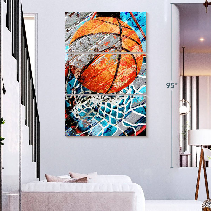 Anneau de basketball Sirci - grunge, H 74 po x l 48 po
