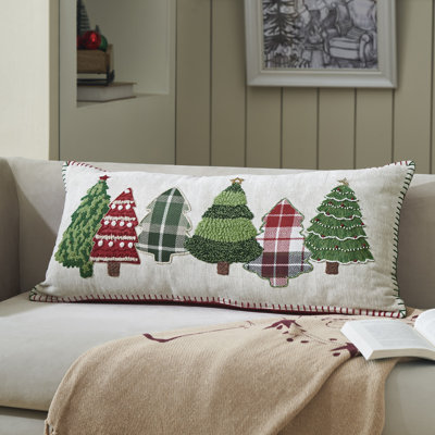 Oreiller en velours brodé Gingerbread House