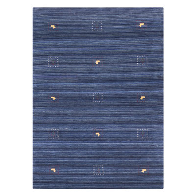 Tapis bleu marine Kashkuli Gabbeh 4 pi 10 po x 6 pi 10 po