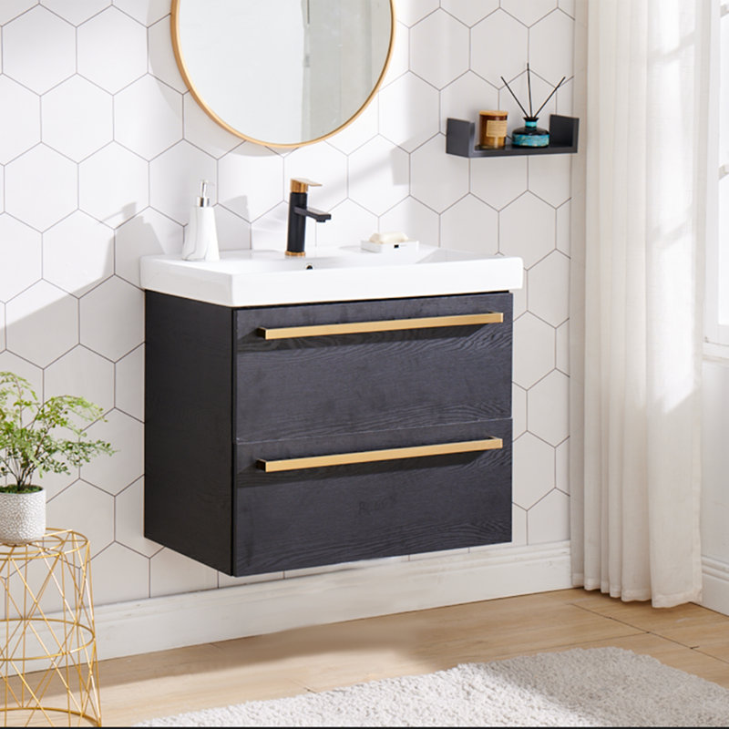 Ensemble de meuble-lavabo simple mural moderne 30 po Granbury