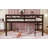 Full Rubber Wood Loft Bed With Ladder,Espresso-1883117770-1883117773