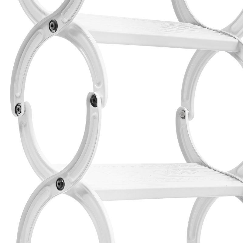4 Steps Wall Mounted Retractable Ladder, White