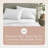 Whisper Organic 100% Organic Cotton Sheets Twin XL Size - GOTS Certified Organic Bed Sheets with Deep Pocket & Breathable and Cozy Sateen Weave Gets Softer with Each Wash - Luxury 3 Piece Set (Shore, Twin XL)-117532782-117278036