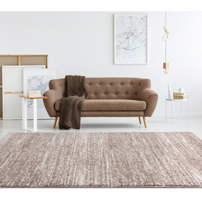 Tapis beige à poils longs Wadena