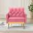 Zianny Velvet Accent Chair with Ottoman-673816103