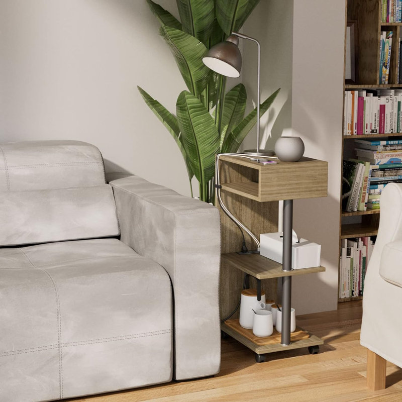 14.96'' W Metal Nightstand