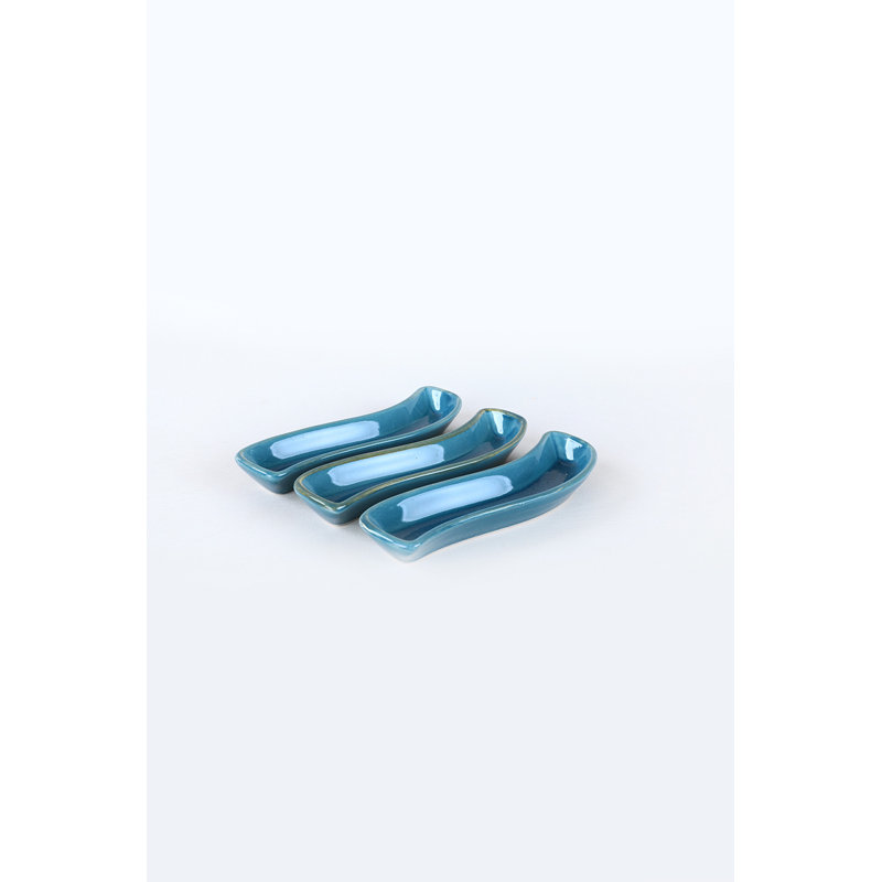 Élégant ensemble d'assiettes en céramique bleu foncé, 7,1 po x 1,0 po | 100% allant au micro-ondes et au lave-vaisselle | Parfait pour un usage quotidien et des occasions spéciales, design élégant et durable