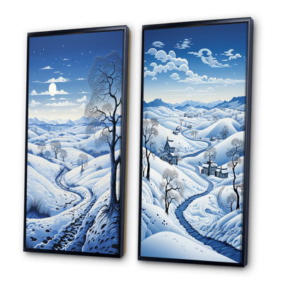 «Snow Winters Solitude», 2 pièces