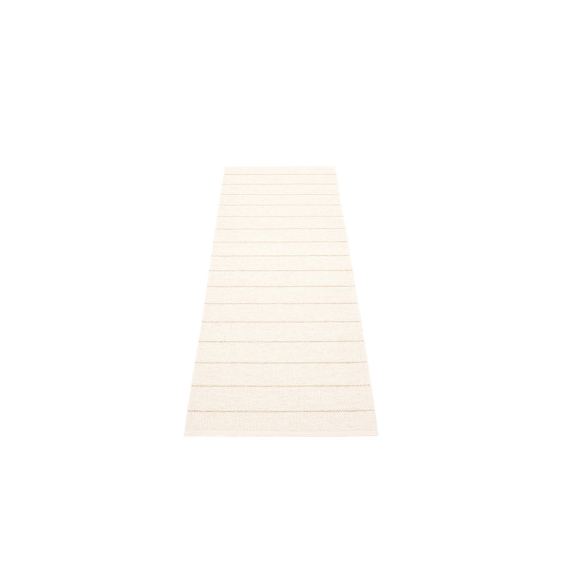 Carl Striped Area Rug in Vanilla, Runner 2'3" x 6'