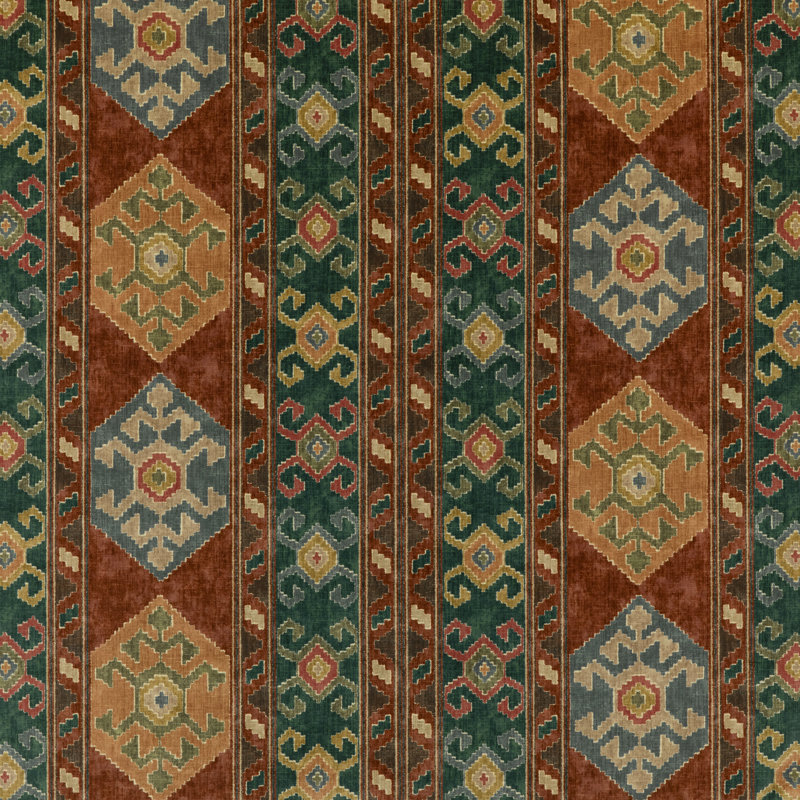 Long Weekend Nomad Cotton Blend Fabric, Spice