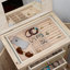 Armoire à bijoux autoportante en bois avec miroir Gerardo-79642543