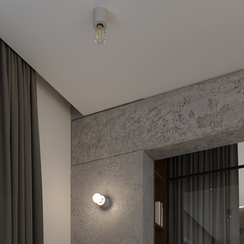 Asuncion Concrete Flush Mount