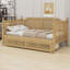 Lit de jour en rotin avec rangement et 2 tiroirs, structure de lit robuste-1713416220