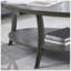 Table basse à tablette ovale contemporaine Perth, gris-1848531989