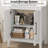 30" Single Bathroom Vanity With Engineered Stone Top, Soft-close Doors, White