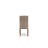 5 Piece Dining Room Table Set Includes a Square Kitchen Table and 4 Dark Khaki Linen Fabric Parson Dining Chairs, Mahogany-1794387651-1794387652-1794387653