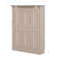 Grand lit escamotable avec lumières DEL et armoire murale pliable peu encombrante