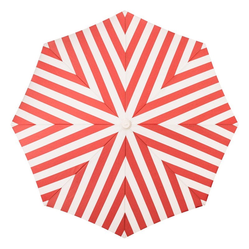 Amalfi Umbrella, Red/White 