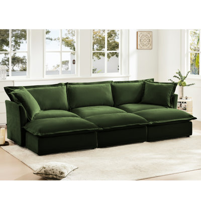 Canapé polyvalent et confortable avec repose-pieds pour le salon