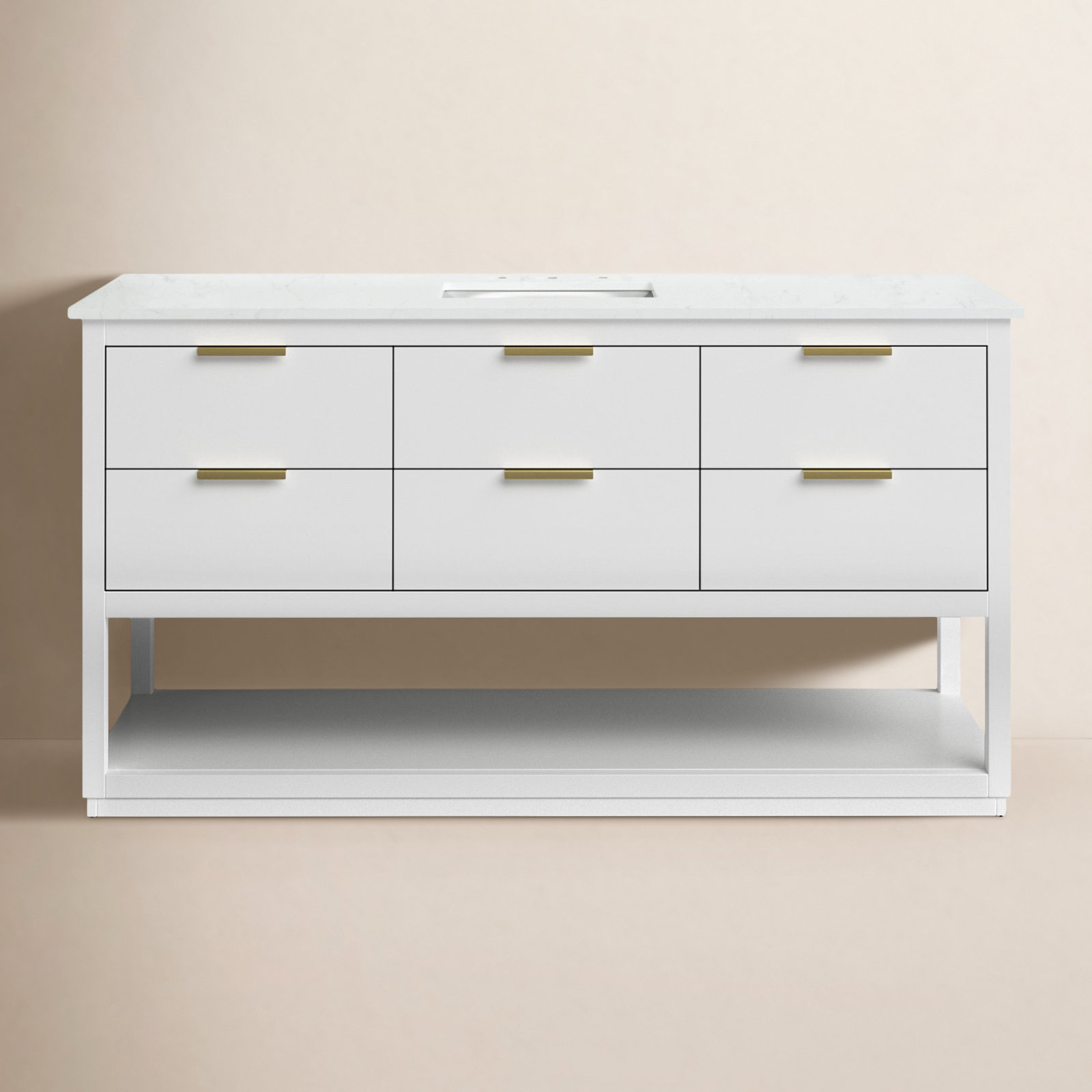 Felicity 60'' Single Bathroom Vanity, White