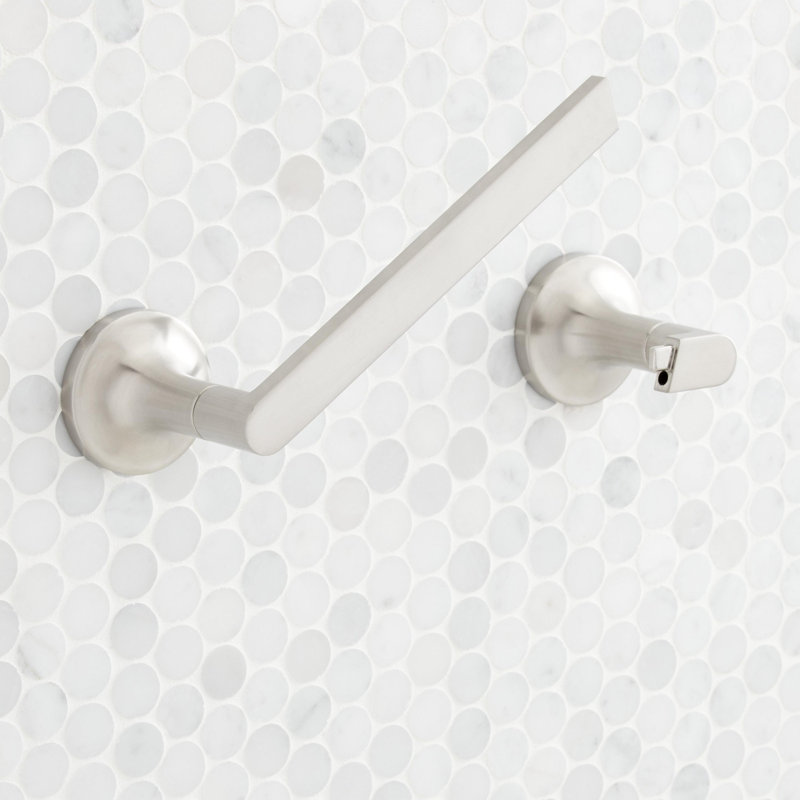 Lentz Wall Mounted Pivoting Toilet Paper Holder, Brushed Nickel
