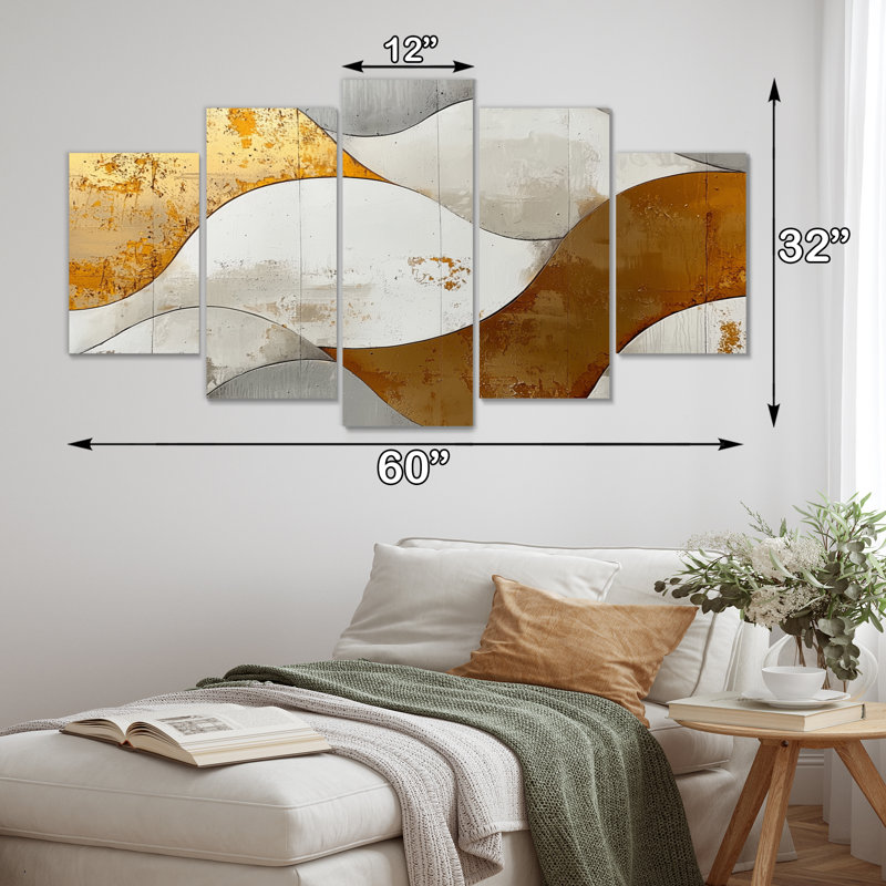 Fosteau III - art mural vagues - art mural moderne pour le salon