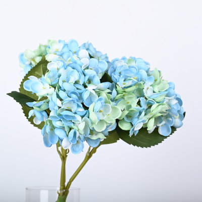 Artificial Hydrangea Flowers Hydrangeas With Stems Real Touch Suitable For Home Wedding Party Festival Outdoor Table Centerpiece Decoration
