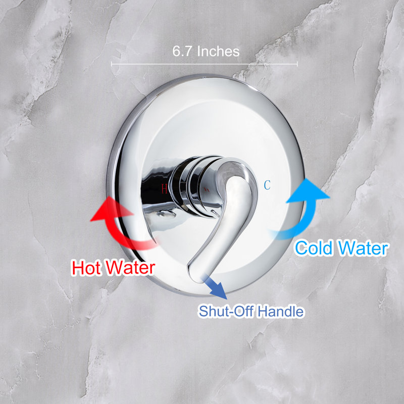 All-In-One Kit with Rough in-Valve, Chrome Plating