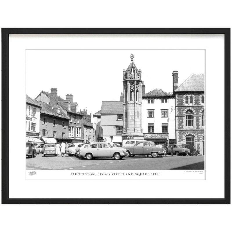 Launceston, Broad Street And Square C1960 - Single Picture Frame Print, 40cm H x 50cm W x 2.3cm D