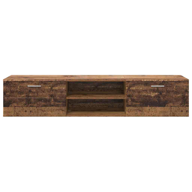 Unfinished TV Stand for TVs up to 65", Old Wood