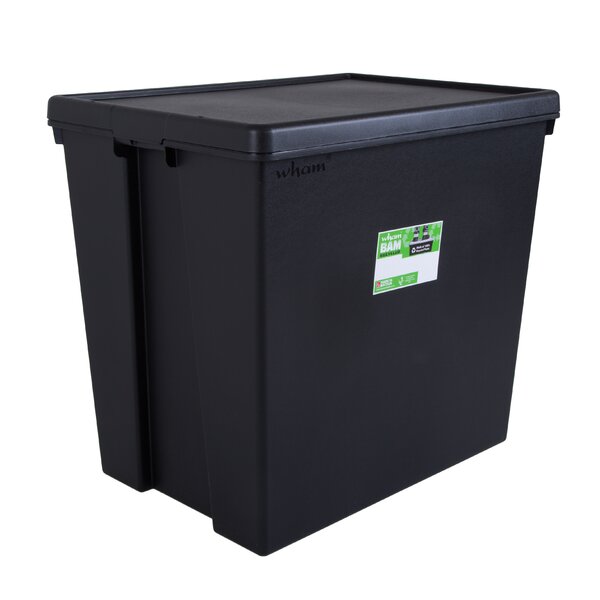 Wham Storage Ultra-Strong Upcycled Soft Grey Large Plastic Storage Divider Box