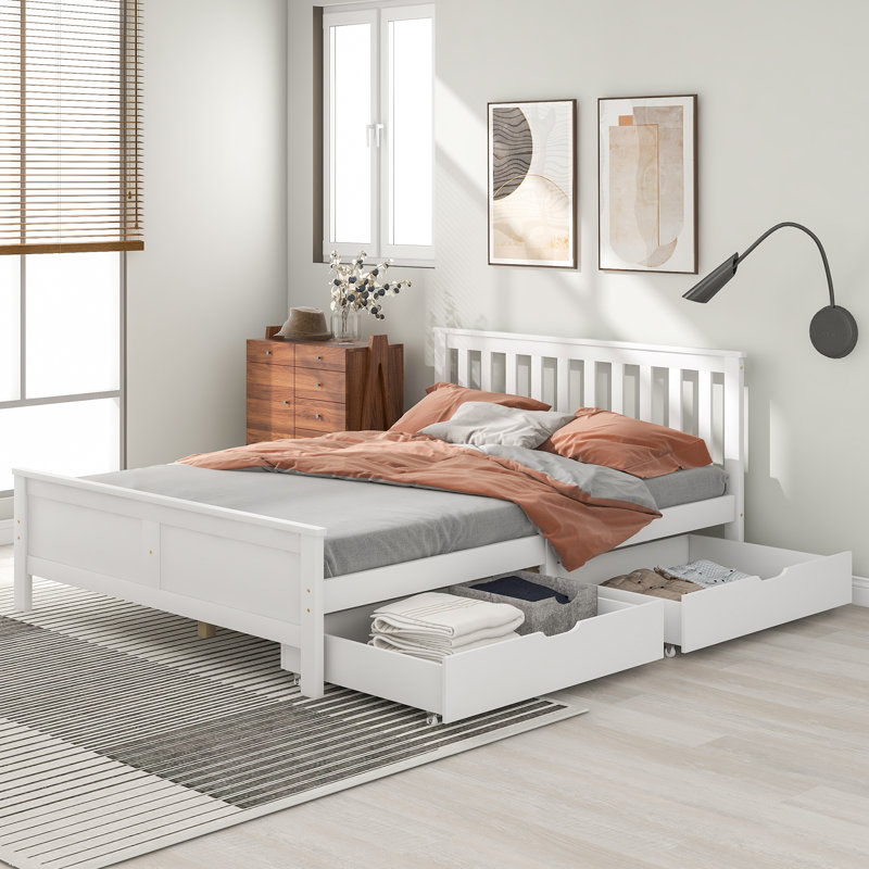 Boadle Double Bed Frame, (135 x 190 cm)