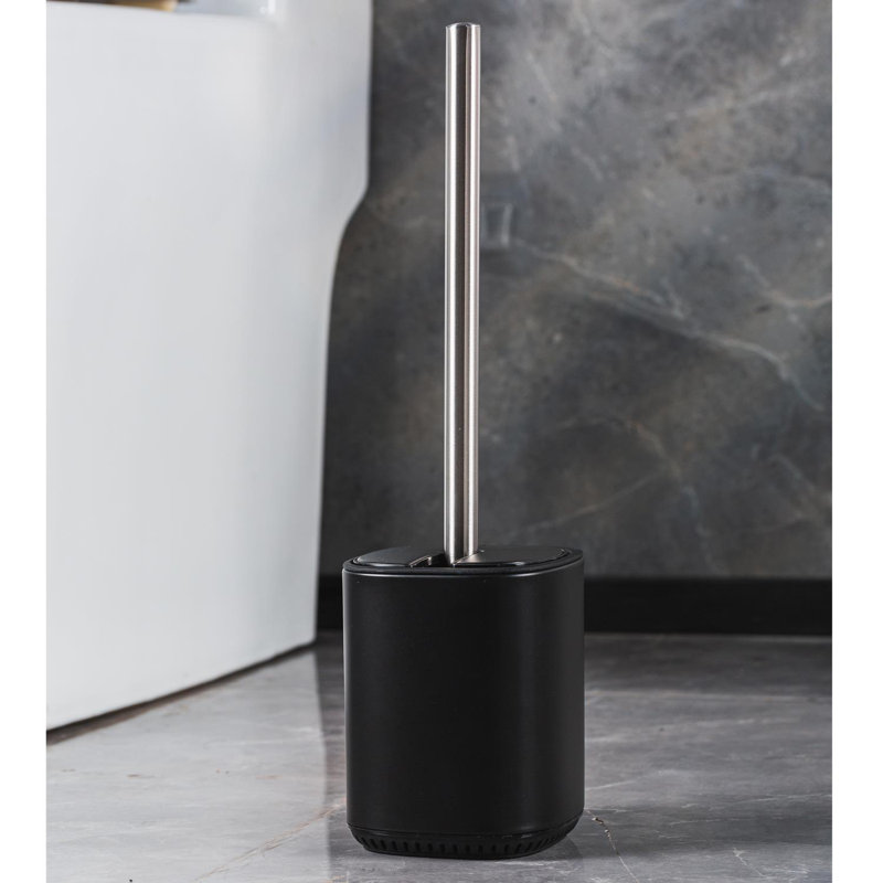 Lafollette Toilet Brush & Holder, Black