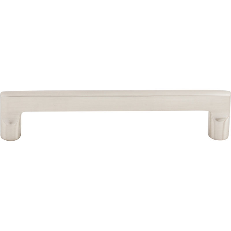 Aspen II Flat Sided Appliance pull, Brushed Satin Nickel, 6" Center to Center