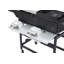 Barbecue au gaz, puissance de sortie élevée, pour barbecue d'extérieur, table d'appoint pliable, acier inoxydable
