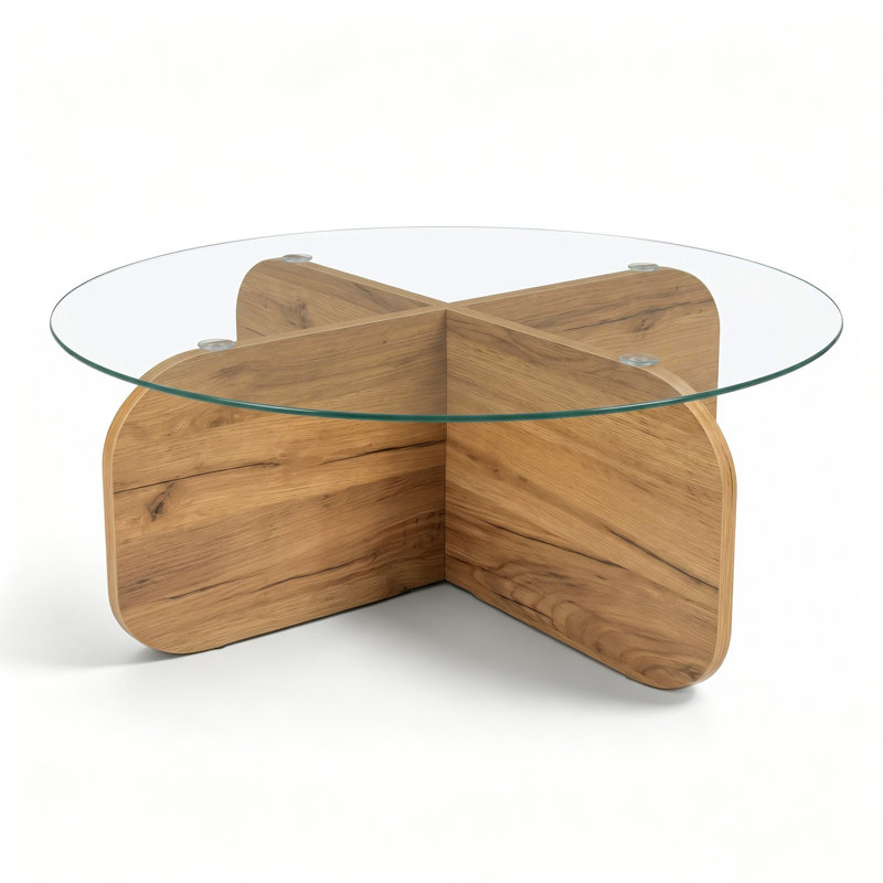 Table basse Xavian, Chêne blond