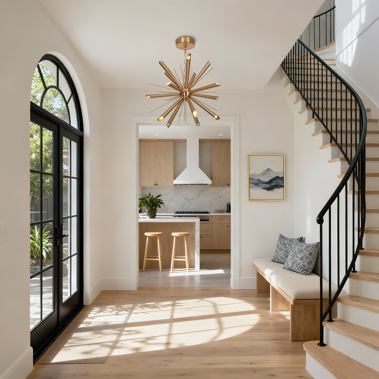 Alexandre Iron 15-Light Chandelier