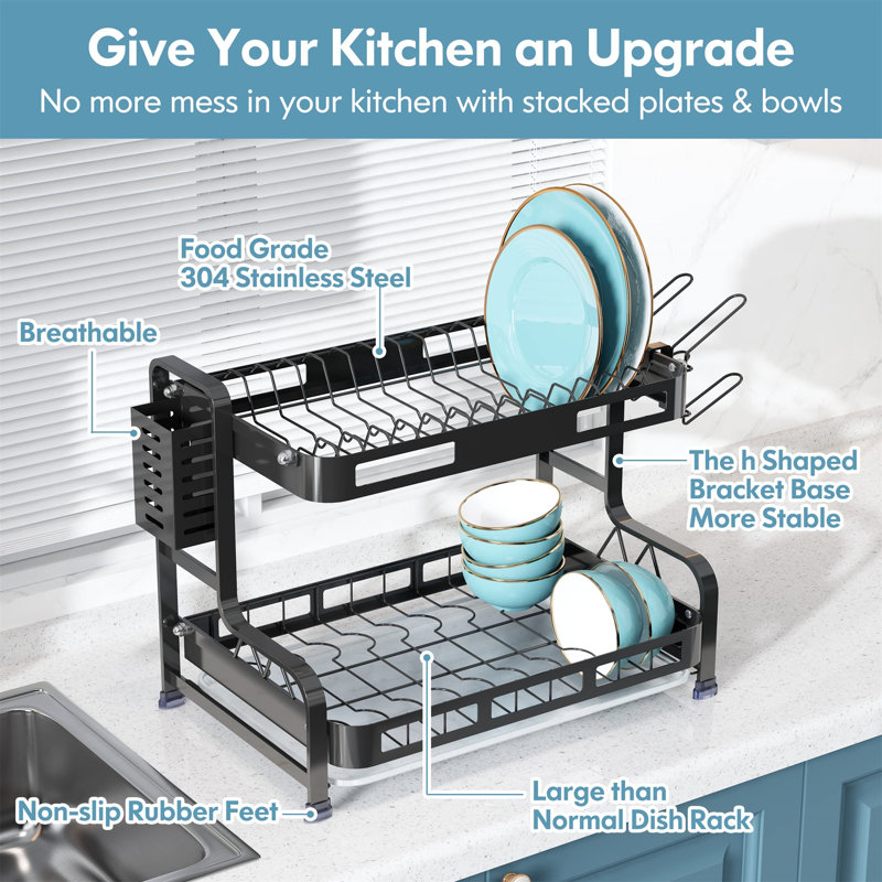 Basurto Two Tier Dish Rack