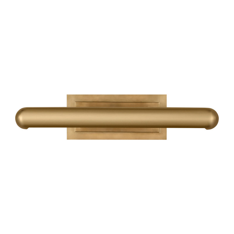 Agra LED Wall Mounted, 4.5" H x 8.5" W x 18" D, Hand Rubbed Antique Brass
