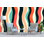 Papier peint rétro à rayures ondulées - Murale colorée audacieuse