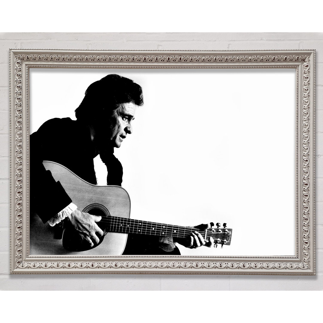 Johnny Cash Guitar Man - Einzelne Bilderrahmen Kunstdrucke