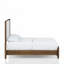 Grand lit tapissier en noyer (seulement lit)